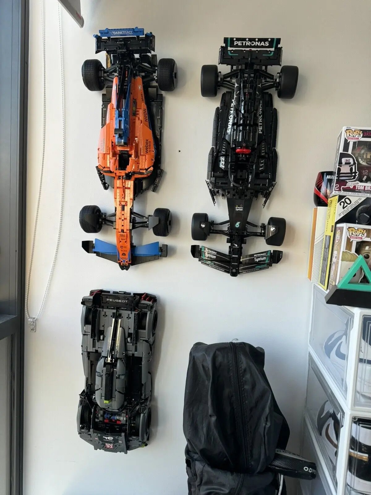 Lego Peugeot 9X8 24H Le Mans Hybrid Hypercar Wall Mount - Gearhead Garage AU