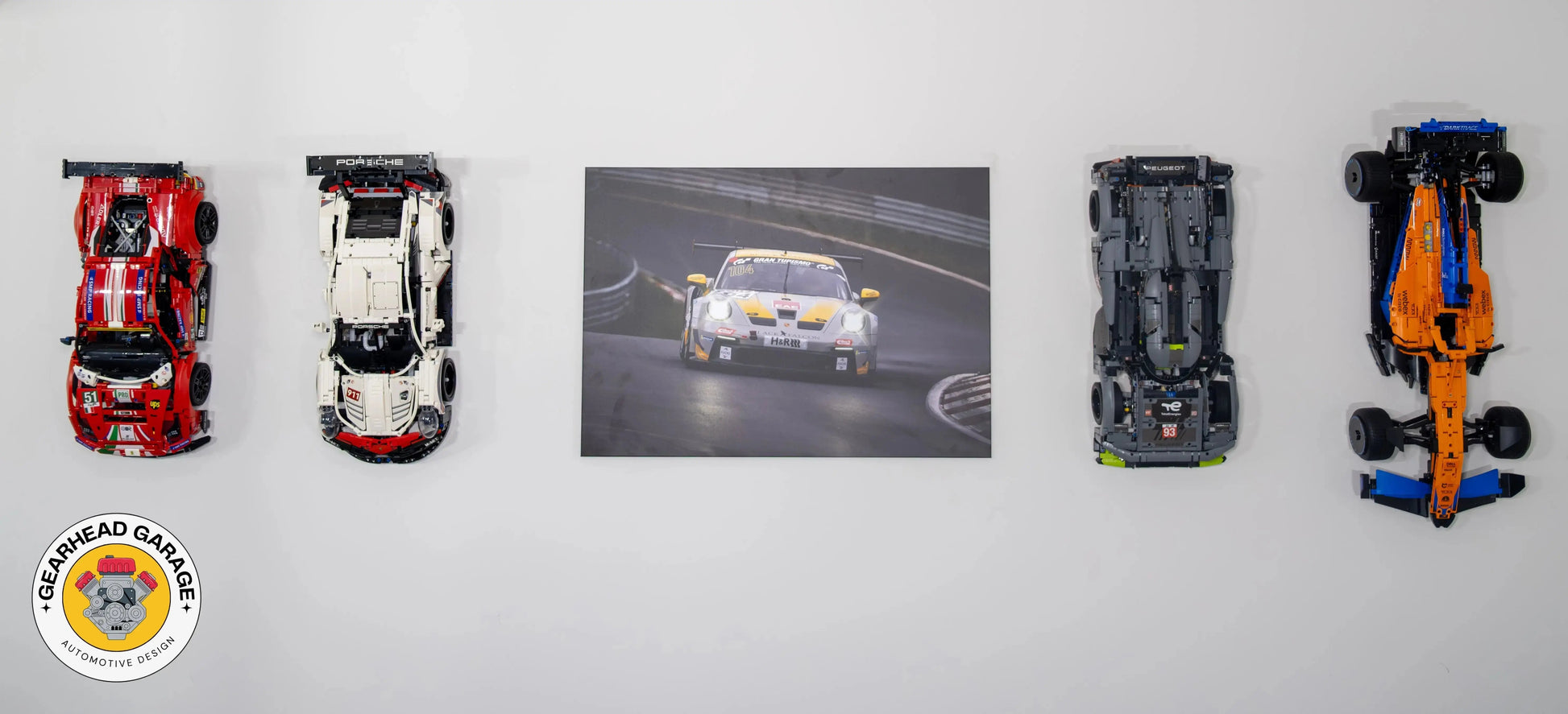 Lego Ferrari 488 GTE Wall Mount - Gearhead Garage AU
