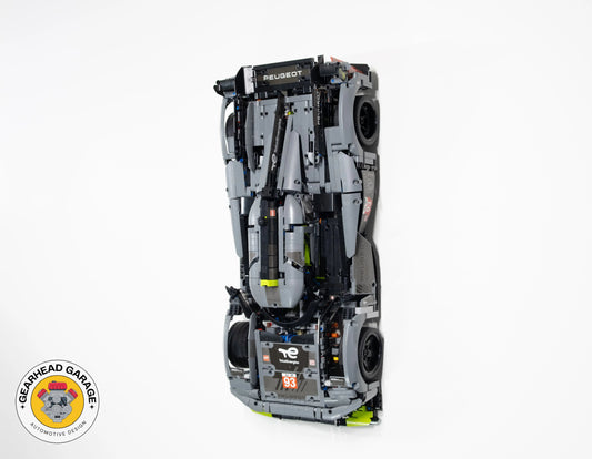 Lego Peugeot 9X8 24H Le Mans Hybrid Hypercar Wall Mount